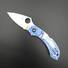 Spyderco Dragonfly 2 G10 Off White handle scales - Whale / hand-painted