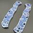 Cold Steel Frenzy 2 3.5 maple handle scales - Japan Wave / hand-painted
