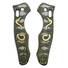 Benchmade Contego 810 maple handle scales - Katana V2 Green Gold / hand-painted