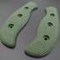 Spyderco Mule Team/2 Micarta Green handle scales - Rhombus / hand-painted