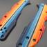 Spyderco Delica 4, Lil' Matriarch Micarta Mexican Blanket handle scales - Traditional / hand-finished