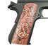 1911 Full-Size Magwell Maple Grips - Quis Ut Deus Cherry / Hand-painted