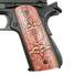 1911 Full-Size Magwell Maple Grips - Quis Ut Deus Cherry / Hand-painted