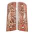 1911 full-size Magwell maple grips - Quis Ut Deus Cherry / hand-painted