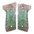 Beretta 92 full-size maple grips - Cthulhu Green / hand-painted