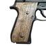 Beretta 92 Full-Size Maple Grips - Strength And Honor / Hand-painted