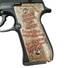 Beretta 92 Full-Size Maple Grips - Please Help Me / Hand-painted