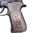 Beretta 92 Full-Size Maple Grips - Rune Algiz / Hand-painted