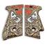 Beretta 92S Maple Grips - Skull Rose / Hand-painted
