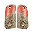 Kimber Micro 9 maple grips - Red Raven / hand-painted