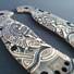 Ontario RAT-1A maple handle scales - Celtic Heart / hand-painted