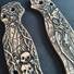 Spyderco Para Military 2 maple handle scales - Crucifixion / hand-painted