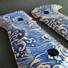 Arex Rex Zero 1 Standard Palm Swell Maple Grips - Japan Wave / Hand-painted