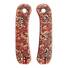 Knafs Lander maple handle scales - Japan Wave Baroque / hand-painted