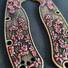 Ontario RAT-2 maple handle scales - Sakura / hand-painted