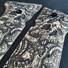 Beretta 92 Full-Size Maple Grips - Skull Snake / Hand-painted