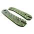 Knafs Lander maple handle scales - Snake Skin Green / hand-painted