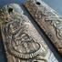1911 Compact-Size Officers Maple Grips - Alien v2.0 / Hand-painted