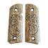 1911 compact-size Officers maple grips - Alien v2.0 / hand-painted