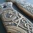 Varusteleka Skrama 200 maple handle scales - Celtic Gates (3169) / hand-painted