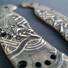 Ontario RAT-1 maple handle scales - Celtic Heart / hand-painted