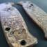Benchmade Composite Lite Auto 4300 maple handle scales - Compass / hand-painted