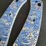 Knafs Lander 2 maple handle scales - Japan Wave / hand-painted