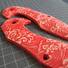 Japan Wave Red - Kizer Minitherium Knife Scales by Svechnikov Knives