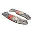 Spyderco Tenacious maple handle scales - Japanese Wolf And Sakura / hand-painted
