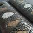 1911 Full-Size Magwell Maple Grips - Katana Black Silver Coin / Hand-painted