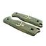 Varusteleka Skrama 80 maple handle scales - Mythosaur Skull Green / hand-painted