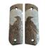 1911 full-size Round Butt maple grips - Moon Raven Black / hand-painted