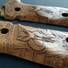 Arex Rex Zero 1 Standard Palm Swell Maple Grips - Mythosaur Skull (3166) / Hand-painted