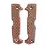Snake Skin Dark Cherry - Cold Steel SR1, SR1 Lite Knife Scales by Svechnikov Knives