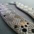 Ontario RAT-1 maple handle scales - Twist Black / hand-painted