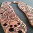 Ontario RAT-1 maple handle scales - Wild Thickets Baroque / hand-painted
