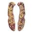 Spyderco Delica 4, Lil' Matriarch maple handle scales - Wild Thickets Baroque Gold / hand-painted