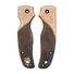 Spyderco Shaman maple handle scales - Asphalt / hand-painted
