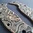 Celtic Heart Lefty Clip Down - Spyderco Tenacious Knife Scales by Svechnikov Knives