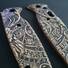 Benchmade Composite Lite Auto 4300 maple handle scales - Deer Aztec / hand-painted