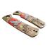 Petrified Fish Beluga 3.62" maple handle scales - Grus / hand-painted
