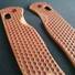 Kizer Drop Bear maple handle scales - Honeycombs (3138) / hand-painted