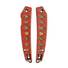Spyderco Ikuchi maple handle scales - Katana Red Gold Coin / hand-painted