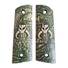 1911 full-size Magwell maple grips - Mythosaur Skull Green / hand-painted