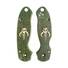 Spyderco Para 3 maple handle scales - Mythosaur Skull Green / hand-painted