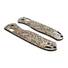 Kizer Drop Bear maple handle scales - Oak Leaves / hand-painted