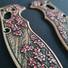 Spyderco Manix 2 maple handle scales - Sakura / hand-painted