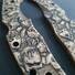 Spyderco Endura 4/Matriarch 2 maple handle scales - Scared Faces / hand-painted