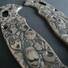 Scared Faces Grey - Spyderco Manix 2 Knife Scales by Svechnikov Knives