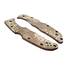 Spyderco Endura 4/Matriarch 2 maple handle scales - Scratches Dark / hand-painted